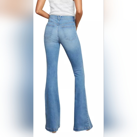 Veronica Beard Sheridan High-rise Stretch Bell-bottom Jeans In Lakeshore - Picture 8 of 8